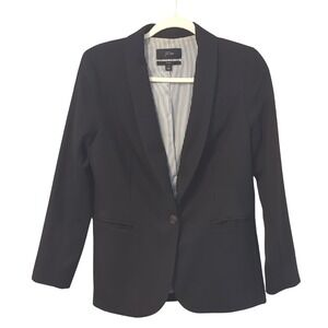 J Crew Parke Blazer Black Stretch Wool size 2 Business Office